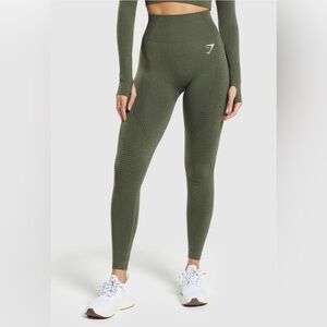 Gymshark VITAL LEGGINGS  Seamless Leggings Green Marl